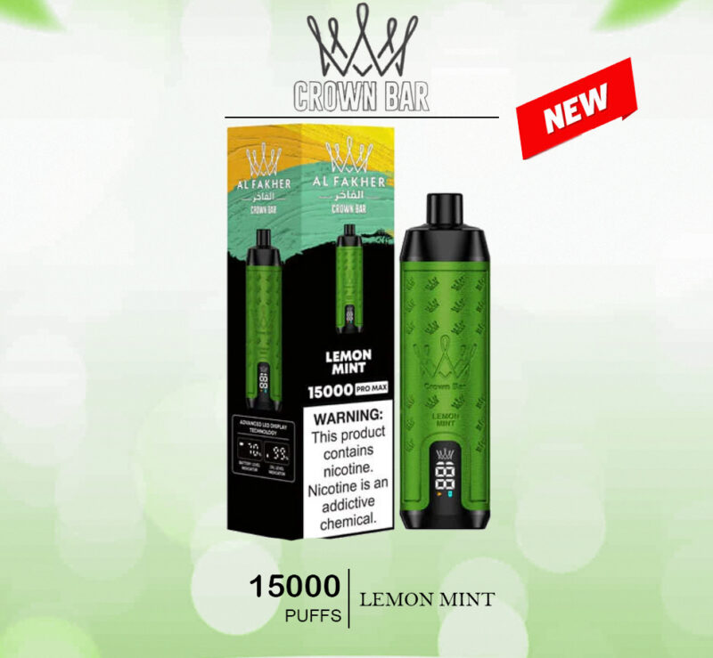 ALFAKHER CROWN BAR - LEMON MINT - 15000 PUFFS