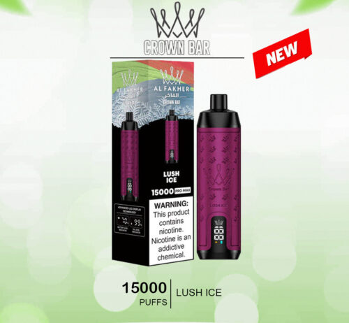ALFAKHER CROWN BAR - LUSH ICE- 15000 PUFFS ALFAKHER CROWN BAR - LUSH ICE- 15000 PUFFS