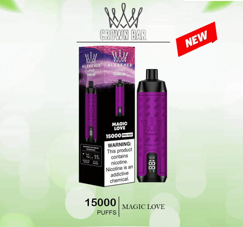ALFAKHER CROWN BAR - MAGIC LOVE - 15000 PUFFS
