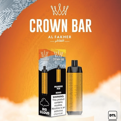ALFAKHER CROWN BAR MANGO FREEZE - 8000 PUFFS ALFAKHER CROWN BAR MANGO FREEZE - 8000 PUFFS