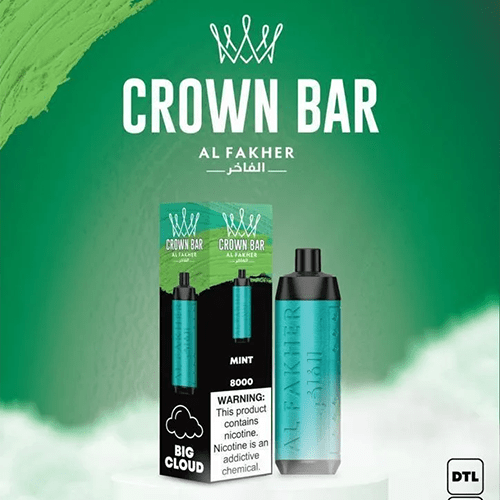 ALFAKHER CROWN BAR MINT - 8000 PUFFS ALFAKHER CROWN BAR MINT - 8000 PUFFS