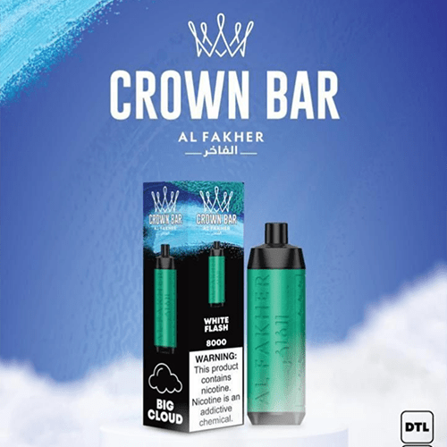 ALFAKHER CROWN BAR WHITE FLASH - 8000 PUFFS | IGET Australia ALFAKHER CROWN BAR WHITE FLASH - 8000 PUFFS | IGET Australia
