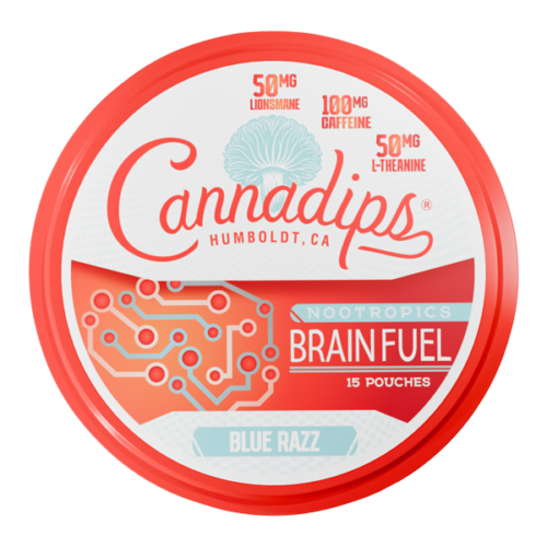 Blue Razz CANNADIPS Brain Fuel Pouches