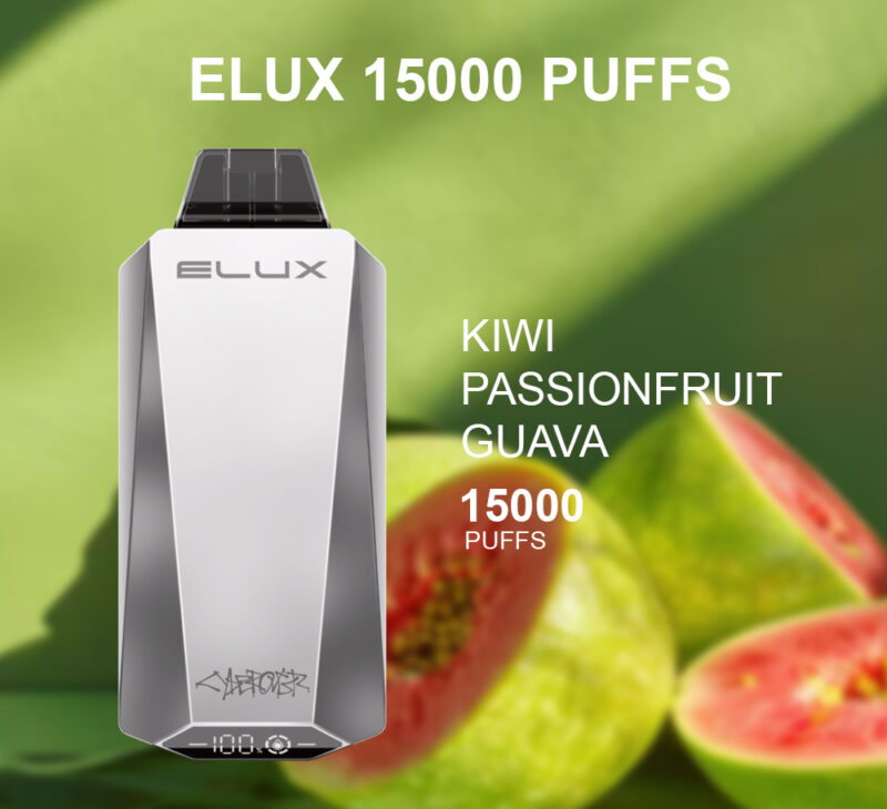 ELUX KIWI PASSIONFRUIT GUAVA - 15000 PUFFS