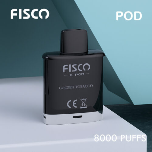 FISCO XPOD GOLDEN TOBACCO - 8000 PUFFS (POD ONLY)