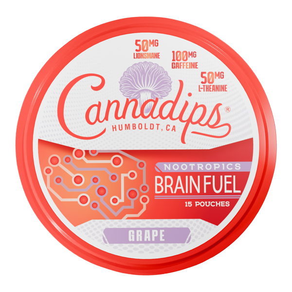 Grape CANNADIPS Brain Fuel Pouches