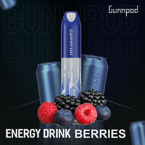 GUNNPOD LUME ENERGY DRINK BERRIES - 5000 PUFFS