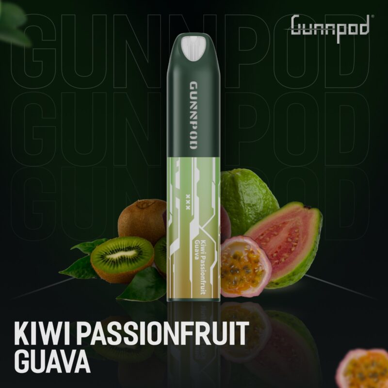 GUNNPOD LUME KIWI PASSIONFRUIT GUAVA ICE - 5000 PUFFS GUNNPOD LUME KIWI PASSIONFRUIT GUAVA ICE - 5000 PUFFS