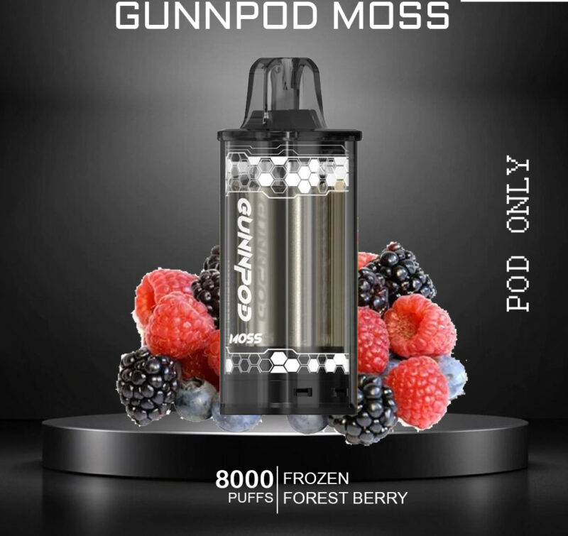 GUNNPOD MOSS - FROZEN FOREST BERRY - 8000 PUFFS - POD ONLY