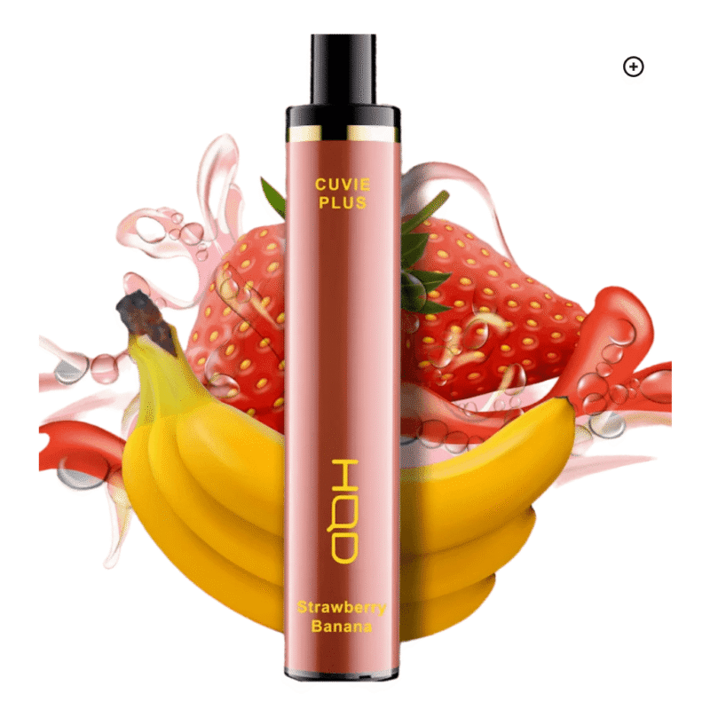 HQD CUVIE PLUS STRAWBERRY BANANA – 1200 PUFFS HQD CUVIE PLUS STRAWBERRY BANANA – 1200 PUFFS