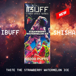 IBUFF SHISHA - STRAWBERRY WATERMELON ICE - 15000 PUFFS