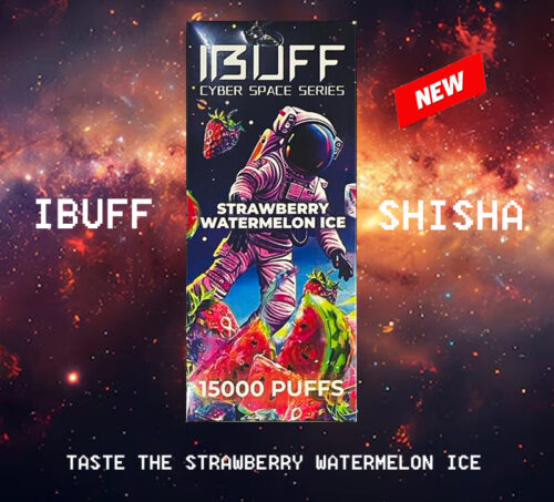 IBUFF SHISHA - STRAWBERRY WATERMELON ICE - 15000 PUFFS