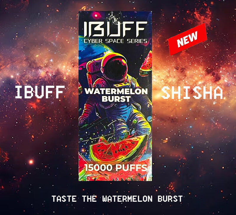 IBUFF SHISHA - WATERMELON BURST - 15000 PUFFS IBUFF SHISHA - WATERMELON BURST - 15000 PUFFS