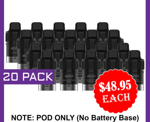 IGET BAR PLUS – POD ONLY – 20 PACK – 6000 PUFFS (No Battery Base)