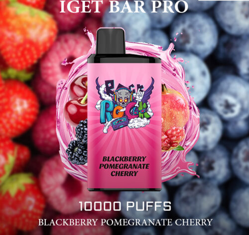 IGET BAR PRO - BLACKBERRY POMEGRANATE CHERRY - 10000 PUFFS