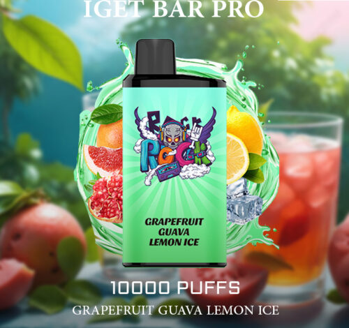 IGET BAR PRO - GRAPEFRUIT GUAVA LEMON ICE - 10000 PUFFS