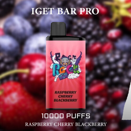 IGET BAR PRO RASPBERRY CHERRY BLACKBERRY - 10000 PUFFS
