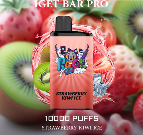 IGET BAR PRO - STRAWBERRY KIWI ICE- 10000 PUFFS