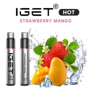 IGET HOT STRAWBERRY MANGO – 5500 PUFFS IGET HOT STRAWBERRY MANGO – 5500 PUFFS