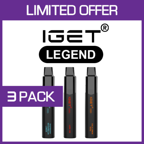 IGET LEGEND – 4000 PUFFS – 3 PACK | IGET Australia