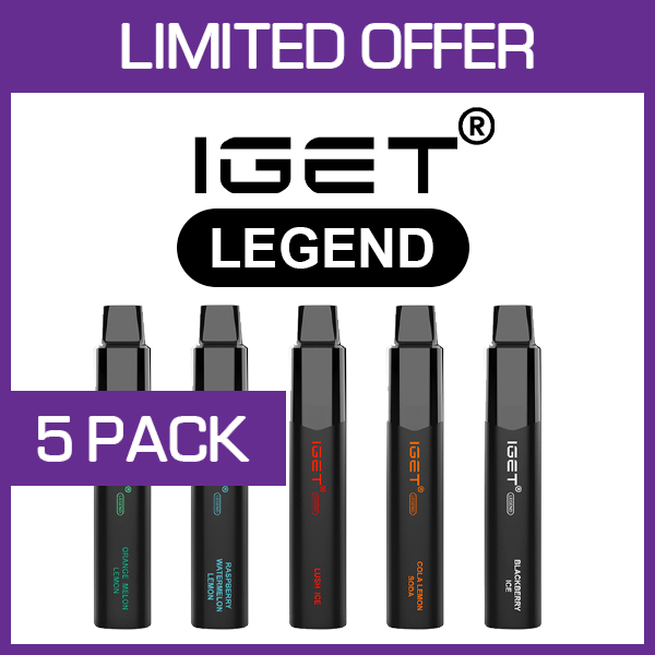 IGET LEGEND – 4000 PUFFS – 5 PACK | IGET Australia