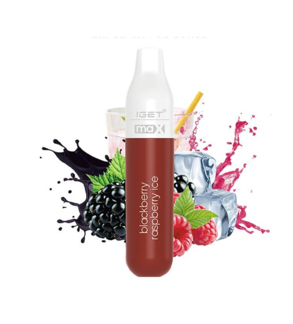 IGET MAX BLACKBERRY RASPBERRY ICE – 2300 PUFFS IGET MAX BLACKBERRY RASPBERRY ICE – 2300 PUFFS