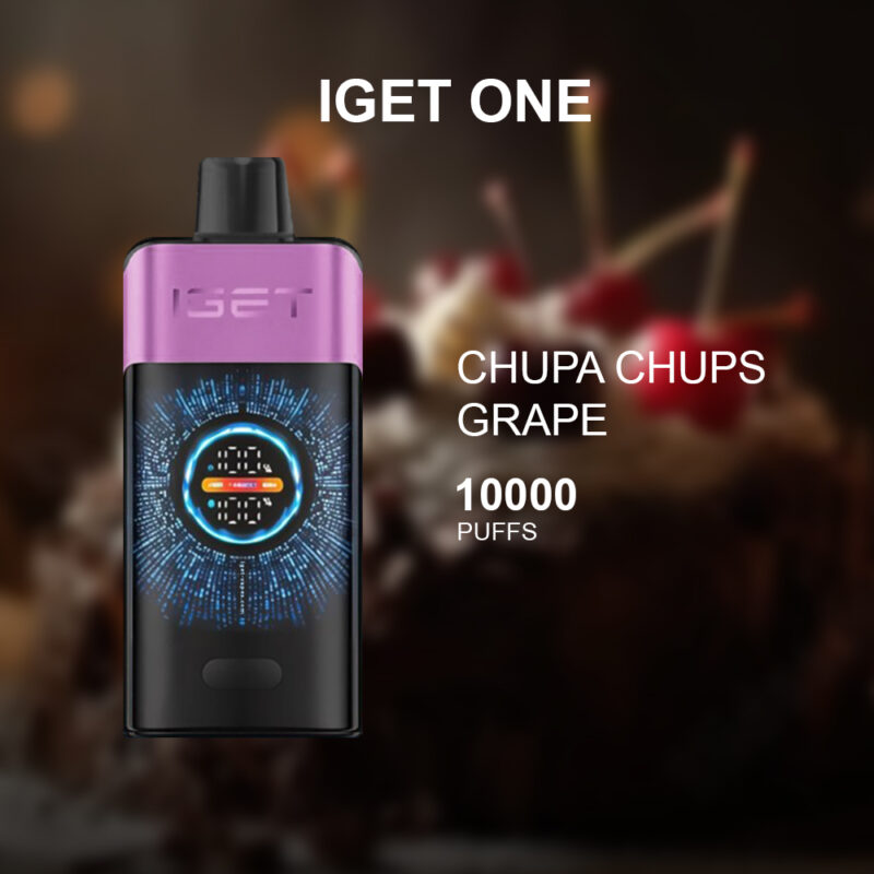 IGET ONE CHUPA CHUPS GRAPE - 12000 PUFFS
