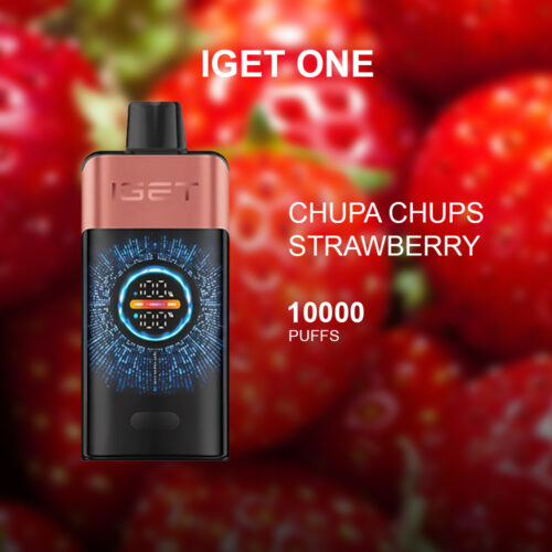 IGET ONE CHUPA CHUPS STRAWBERRY - 12000 PUFFS