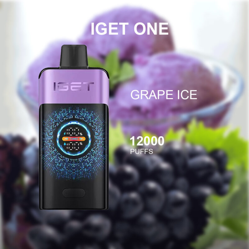 IGET ONE - GRAPE ICE - 12000 PUFFS IGET ONE - GRAPE ICE - 12000 PUFFS