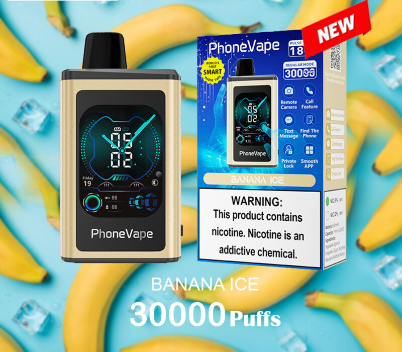 JNR PhoneVape BANANA ICE - 30000 PUFFS