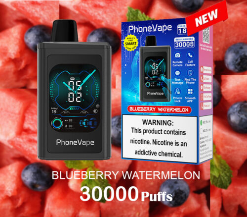 JNR PhoneVape BLUEBERRY WATERMELON - 30000 PUFFS