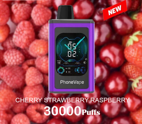 JNR PhoneVape CHERRY STRAWBERRY RASPBERRY - 30000 PUFFS