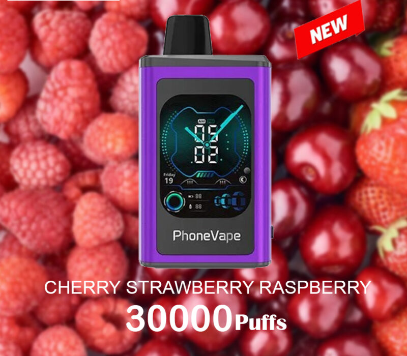 JNR PhoneVape CHERRY STRAWBERRY RASPBERRY - 30000 PUFFS