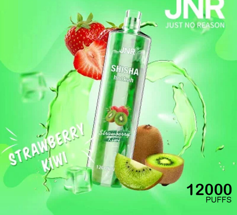JNR SHISHA HOOKAH - STRAWBERRY KIWI - 12000 PUFFS