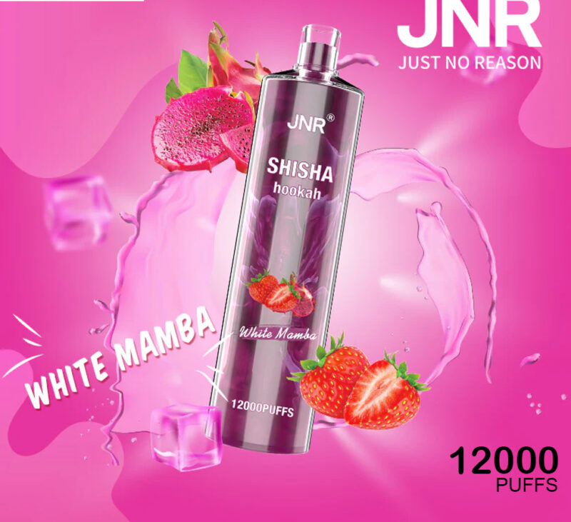 JNR SHISHA HOOKAH - WHITE MAMBA - 12000 PUFFS