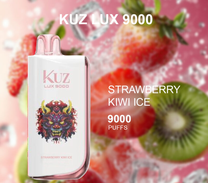 KUZ LUX STRAWBERRY KIWI ICE - 9000 PUFFS