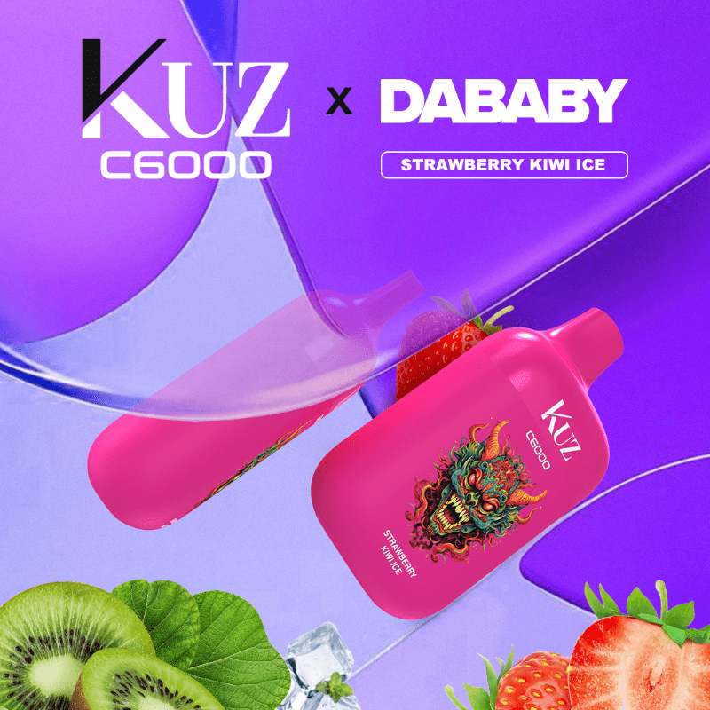 KUZ STRAWBERRY KIWI ICE ICE - 6000 PUFFS