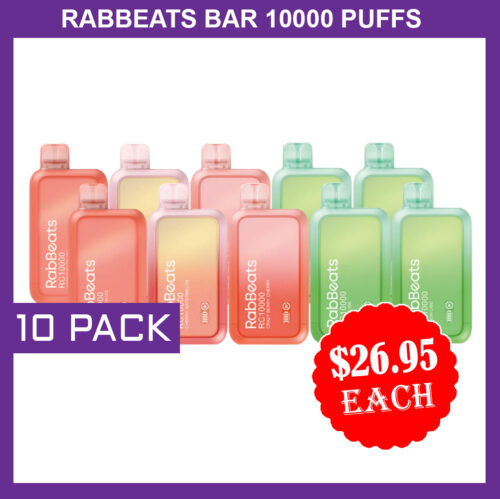 RABBEATS 10000 PUFFS - 10 PACK