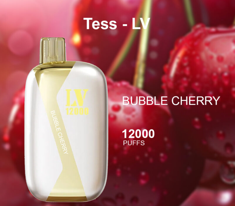 TESS-LV BUBBLE CHERRY - 12000 PUFFS TESS-LV BUBBLE CHERRY - 12000 PUFFS